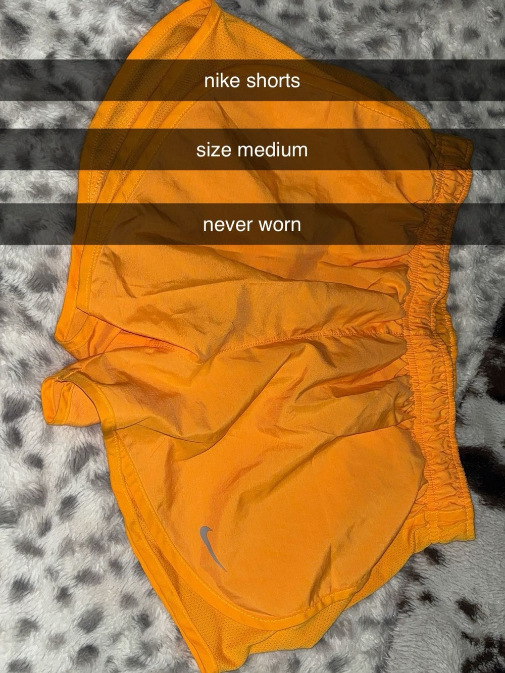 Nike Orange Women's Athletic Shorts